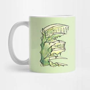 Dramabite Zombie E Letter Initial Typography Text Character Statement Mug